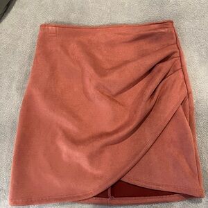 Suede Pink Women's Skirt